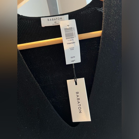 Babaton Tracery black sweater dress - Picture 3 of 7